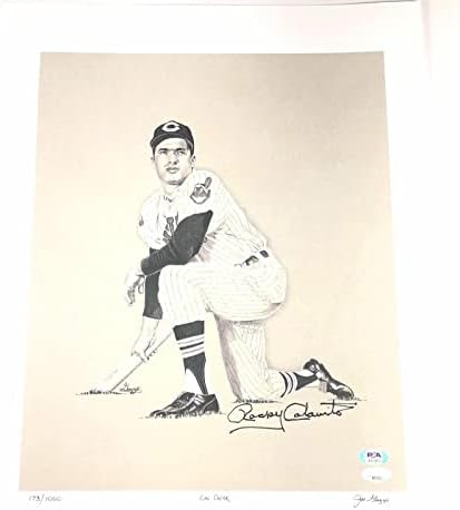 РОКИ КОЛАВИТО подписа снимка 16x20 С автограф на PSA / DNA Cleveland - Снимки на MLB с автограф
