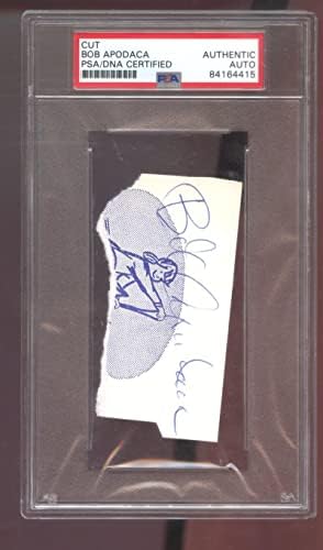 Бейзболна форма на Боб Аподаки с автограф Autograph Auto PSA PSA/ DNA COA - Снимки на MLB с автограф