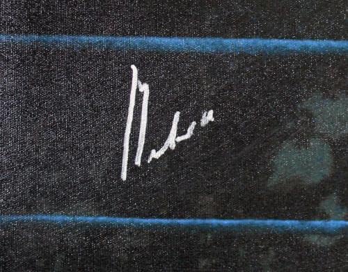 Мохамед Али Подписа Платно 30х30 С Автограф на PSA/ДНК Itp 5A26534 - Боксерское изкуство с автограф