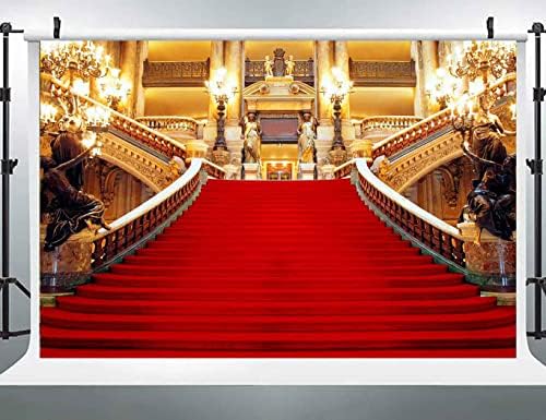 Фон за Червения пътеки, Прекрасен Фон за Снимки в Европейския Зала Golden Palace, 15x10 фута, Подпори за фото студио BJXTGU64