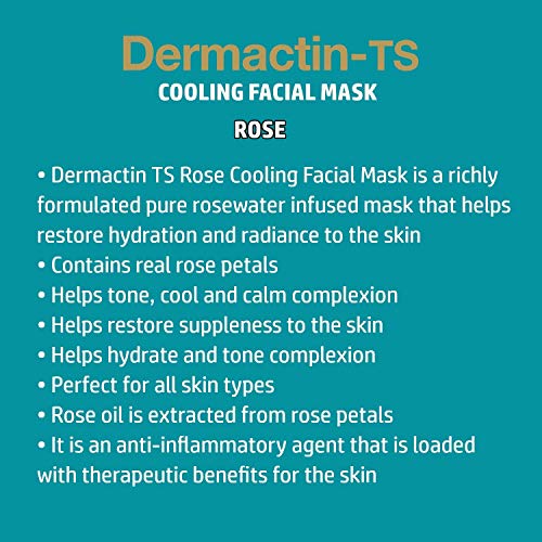 Маска-лист за лице Dermactin-TS Охлаждаща Розово (2 опаковки)