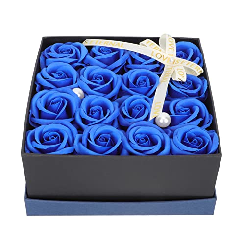 AB BOOFAN Rose Сапун Подарък Цвете Изкуствена Роза Синята Подарък Кутия за Вино Комплект Етерични Масла 1 Скоростна Кутия Ароматизирани Сапуни За Баня Изкуствена Роза По