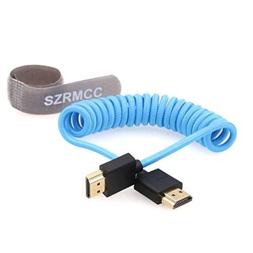 SZRMCC HDMI Кабел 8K 2,1 Високоскоростен HDMI Мъжки към HDMI Штекеру Навити Сплетен на Ethernet Кабел за Z Cam E2 Portkeys BM5 Ninjav V Монитор