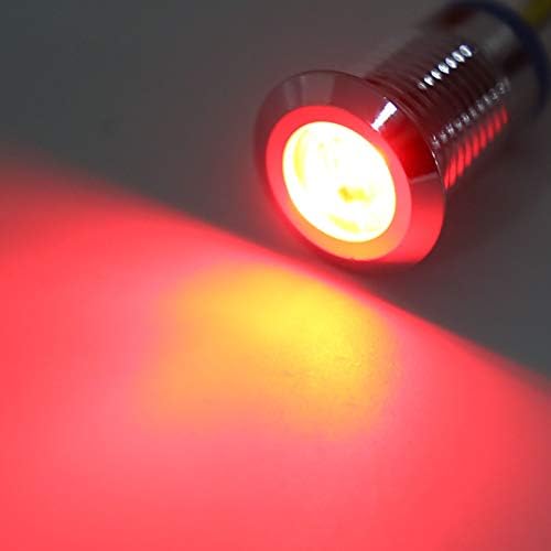 Hilitand 4 Комплекта кръгли светодиоди с общ катод, 10 мм, Предварително Свързани в дву-цветен led Водоустойчива светлинен индикатор за 3-6 В (червено и жълто)