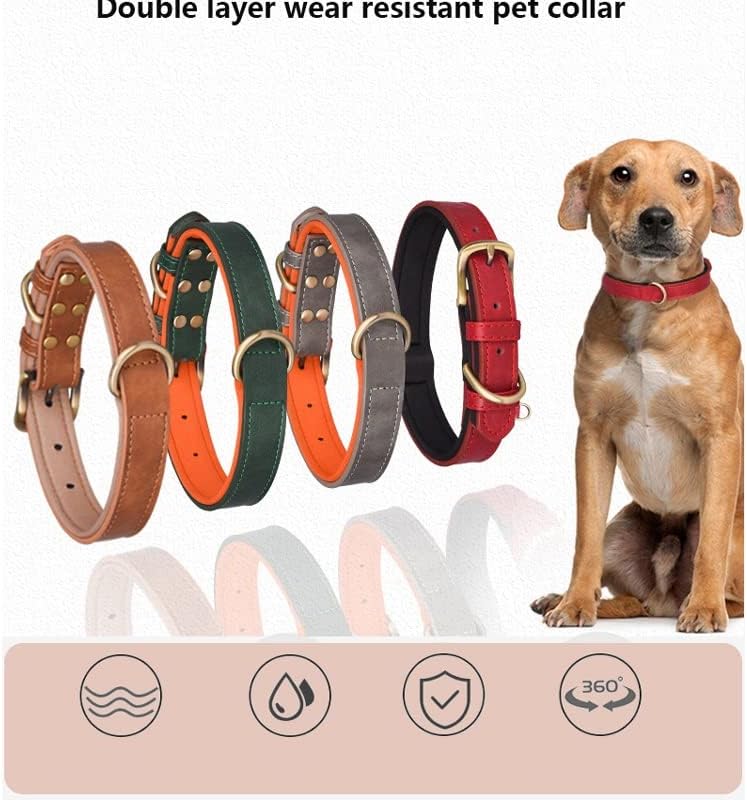Регулируем нашийник за кучета FEER, здрав, от магазин за домашни любимци, за булдог, е подходящ за малки и средни предприятия (Цвят: D, размер: Mcode)