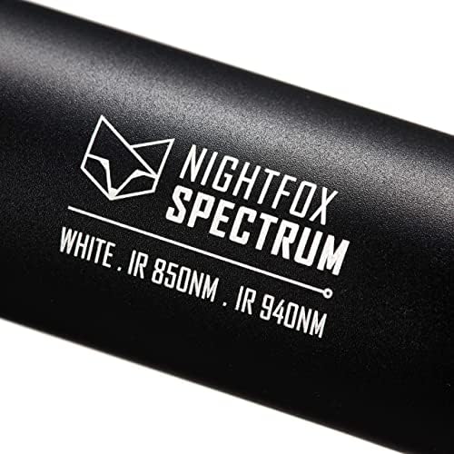 Инфрачервен фенерче NIGHTFOX Spectrum с тройни led | IR осветител за уреди за нощно виждане | Три светодиода в един лампата | 5 W 840 нм и 940 нм Скрити дължини на вълните | 13 W OSRAM Бял светодиод на видимата светлина