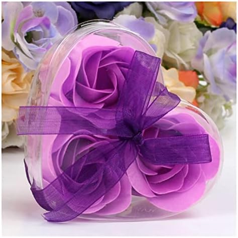 ZSYXM Подаръци за Свети Валентин, Подарък кутия за Сватбени партита, Сапун с листенца от Рози за вашия Добър Приятел (Цвят: ПП)