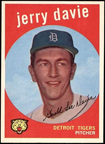 1959 Topps # 256 Джери Дейви Детройт Тайгърс (бейзболна картичка) NM Тайгърс