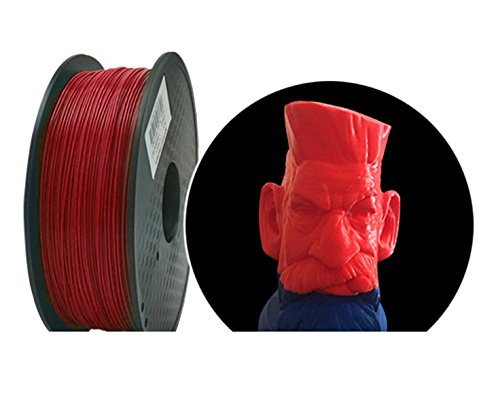 3D PLA Конец с нажежаема жичка 1 кг 1,75 мм 3D Принтер Конец с нажежаема Жичка с Дължина 330 м и Червен Цвят