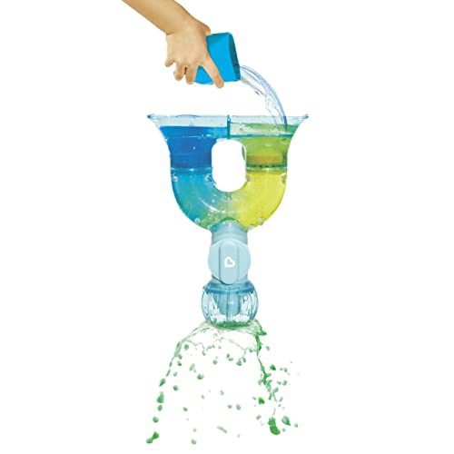 Образователна играчка за къпане на деца Munchkin® ColorMix Lab™ STEM и играчка за къпане на деца Bubble Bestie™ Elephant Bubbler и ® Color Buddies™ Овлажняващи таблетки за оцветяване на водата за вана