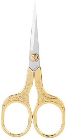 NC Plum Ретро Ножици От Неръждаема Стомана Домашни Ножици За Бродиране на Косата На Прозореца Ножици Ръчно изработени Студентски Офис Ножици, Златни