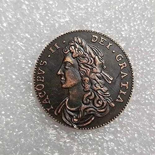 Монети Ирландия 1685 г. Паметник Монета Събиране на Монети 1486Coin Възпоменателна Монета