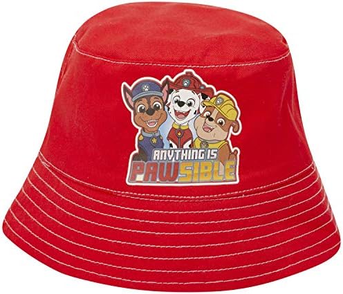 Широка периферия шапка за момчета Nickelodeon Paw Patrol – работа на смени шапка от слънцето Чейс, Маршал и Руббл (възраст: 2-7 години)
